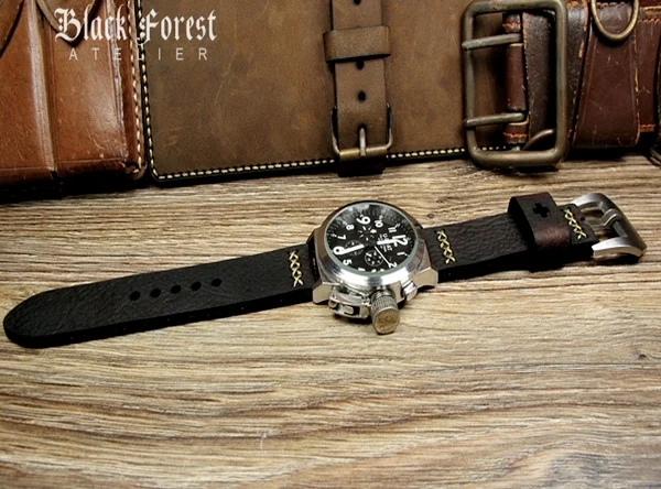 BF08 Swiss Ammo Style Handmade Vintage Strap 22mm/24mm/26mm/28mm – image 3
